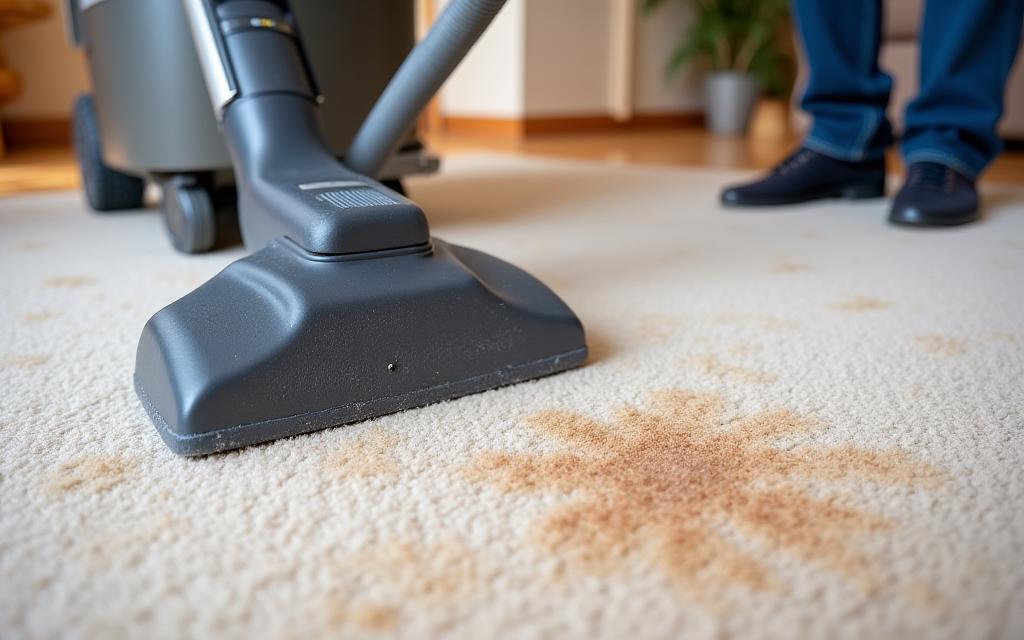 Professional carpet and upholstery cleaning removing pet dye stains